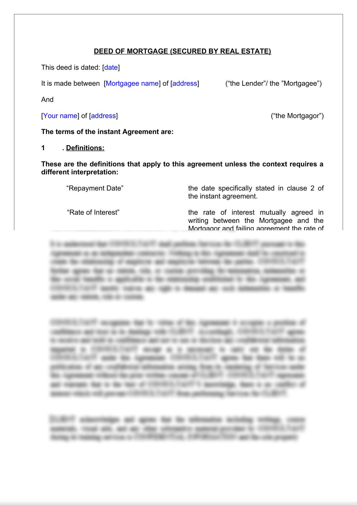Deed of Mortgage -2