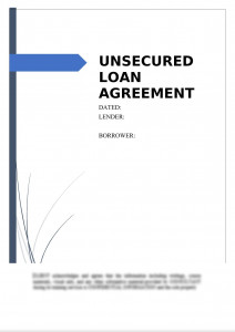 Unsecured Loan Agreement