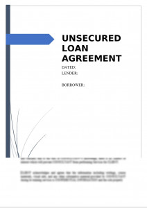 Unsecured Loan Agreement