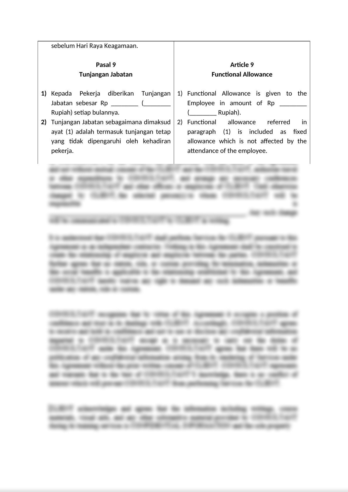 This Indefinite Period Employment Agreement Template-Indonesia-4