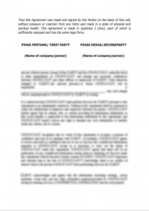 Dispute Settlement Agreement-Bilingual