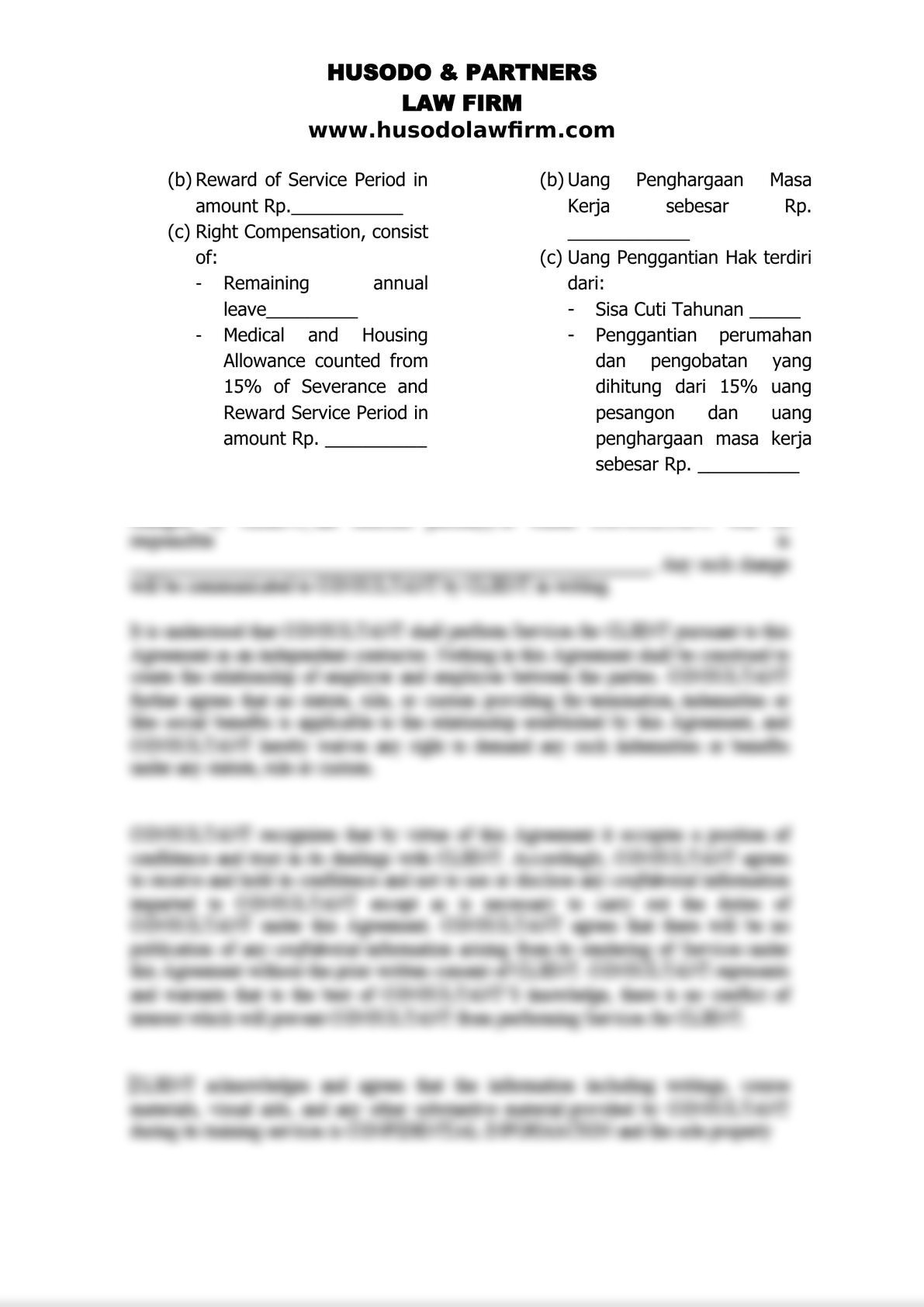 Settlement Agreement of Employment Termination-2