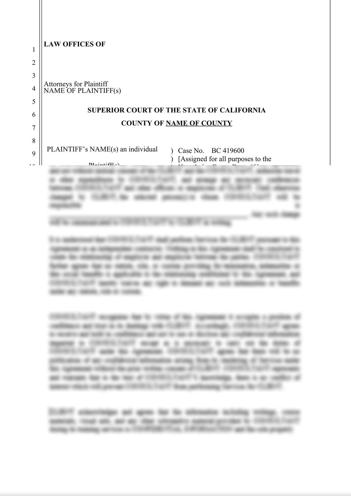 motion to dismiss california