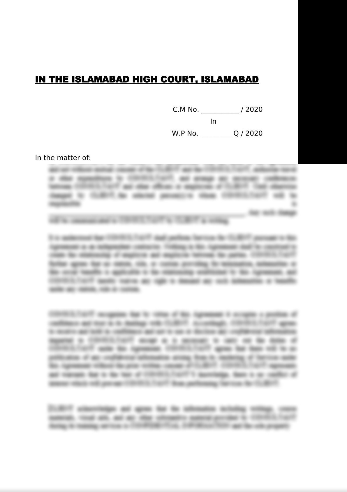 Writ Petition Under Article 199 Of The Constitution Of Pakistan, 1973 For Quashment Of FIR-5