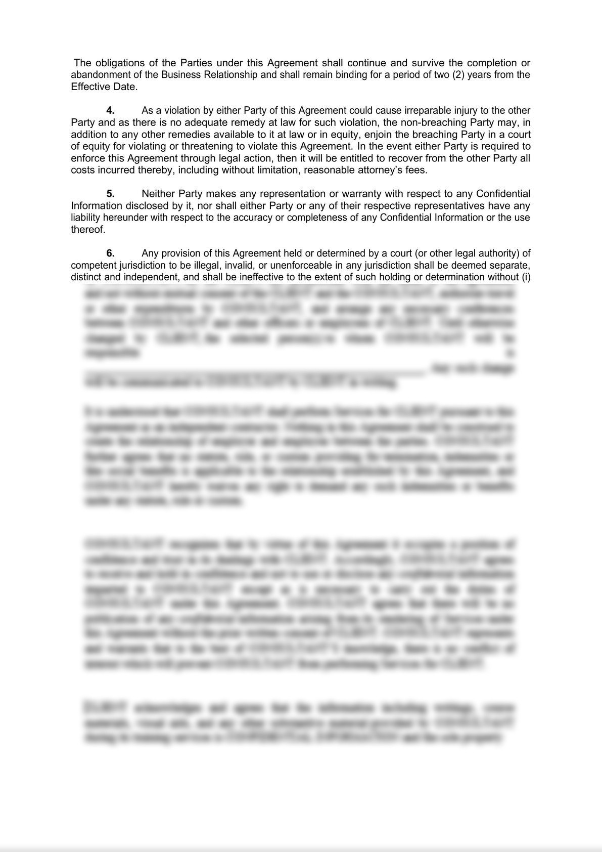confidentiality agreement-1
