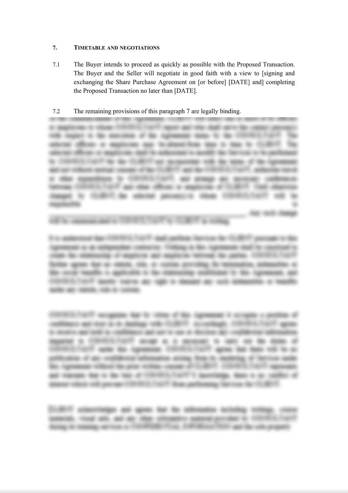 Letter of Intent-International Acquisition (M&A)-7