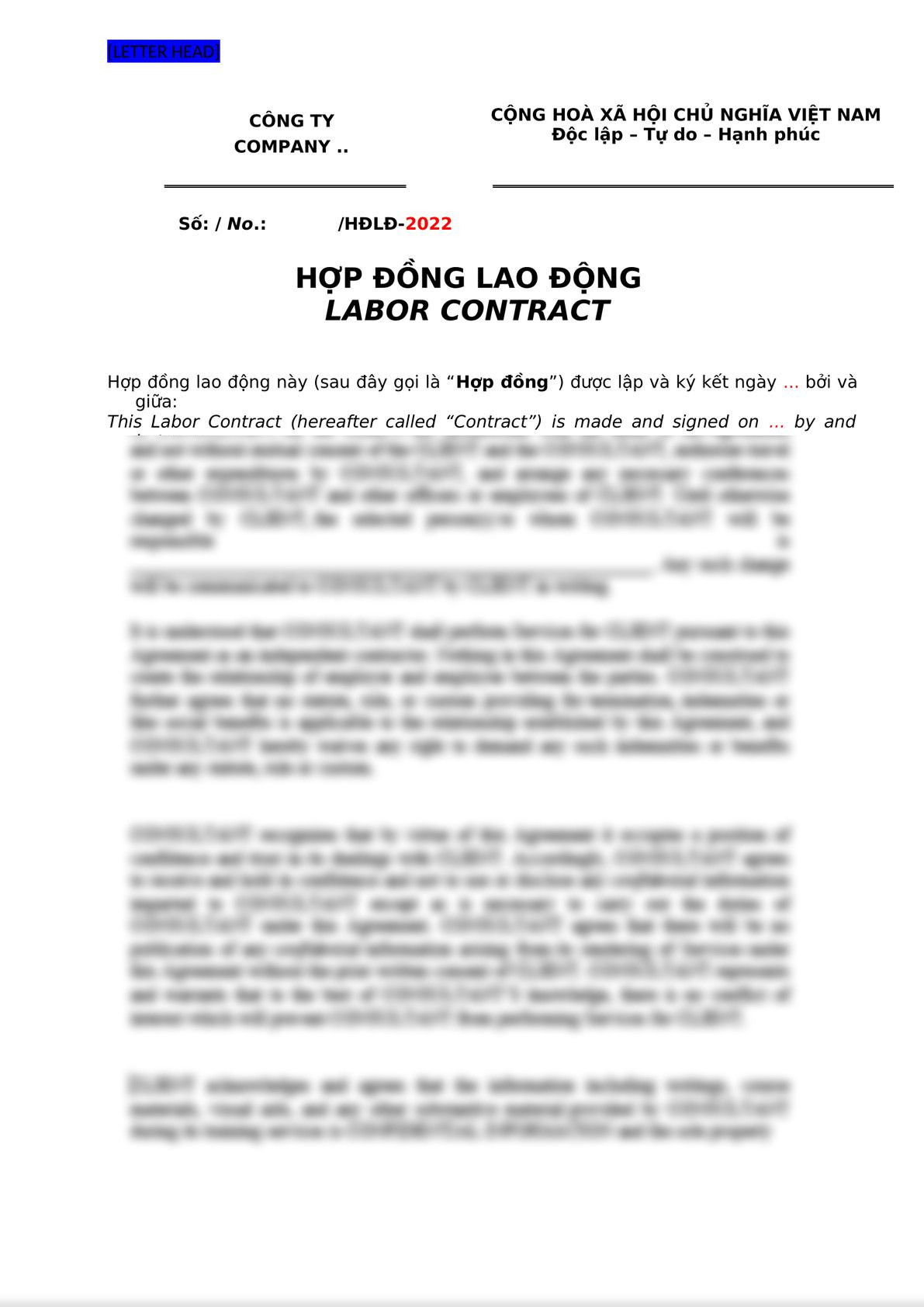 [LawPlus] Labor contract - Hop dong lao dong-0