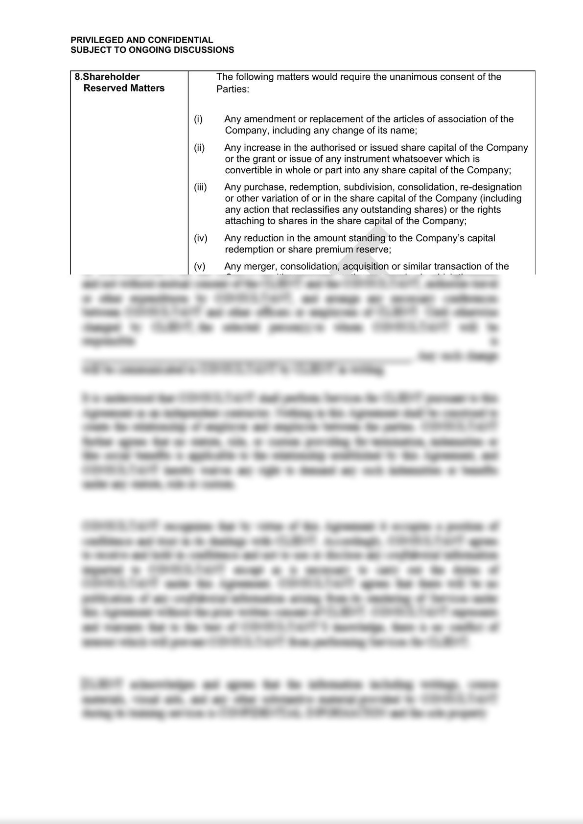 International Joint Venture Agreement Term Sheet-2