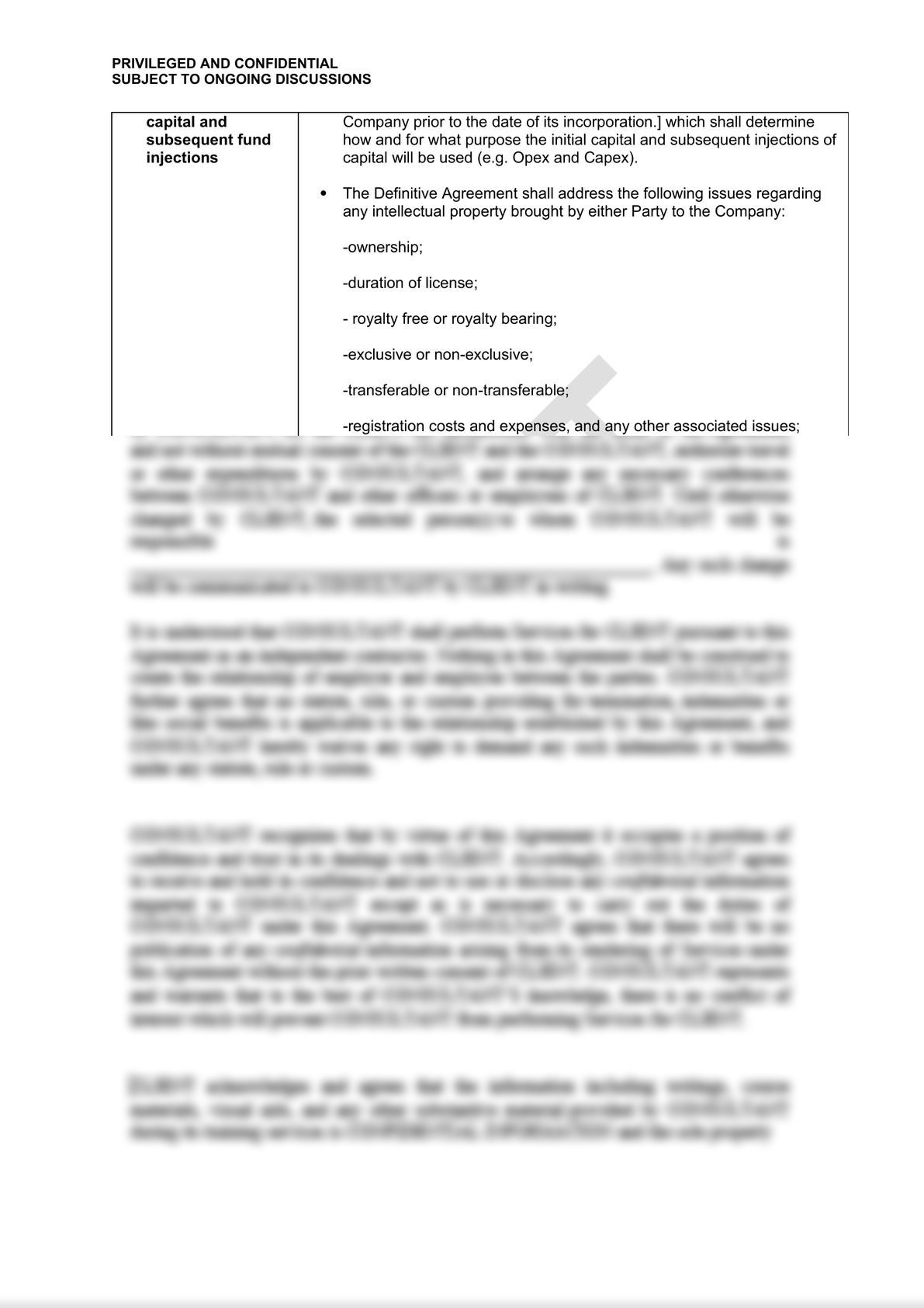International Joint Venture Agreement Term Sheet-5