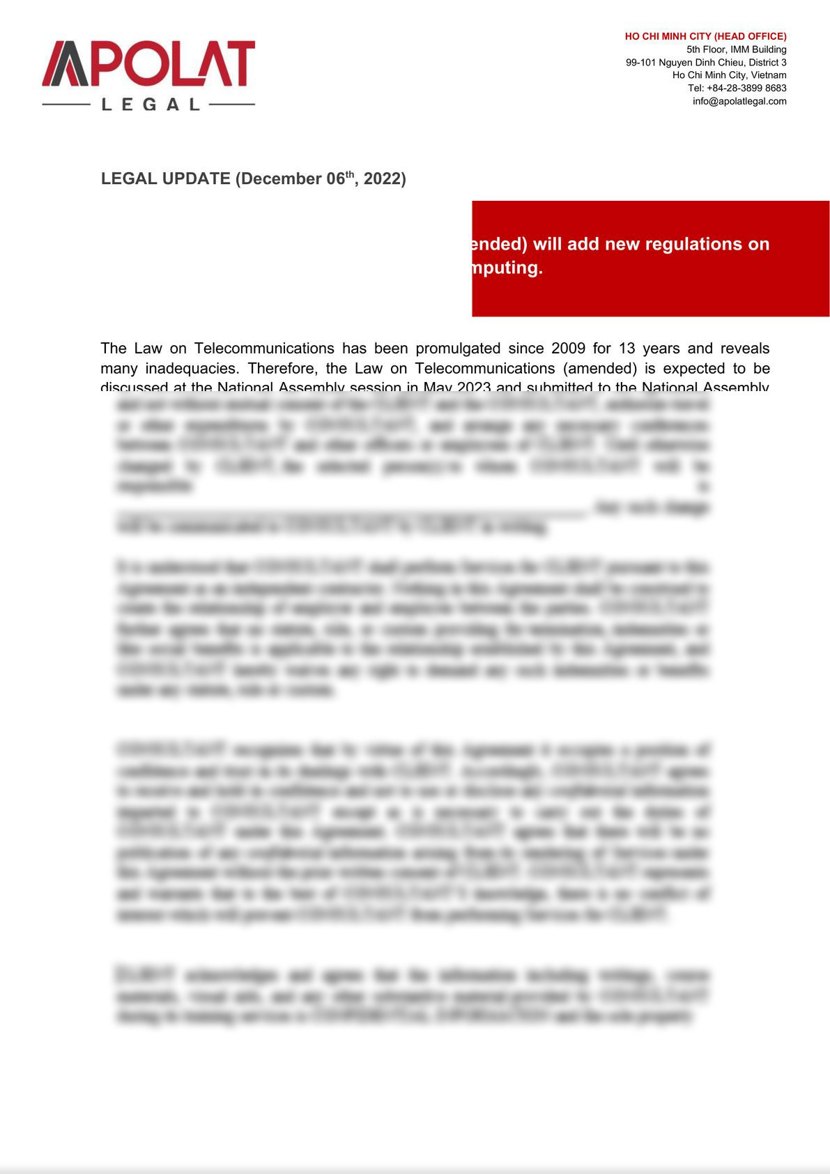 Legal Update_The draft Law on Telecommunications-0