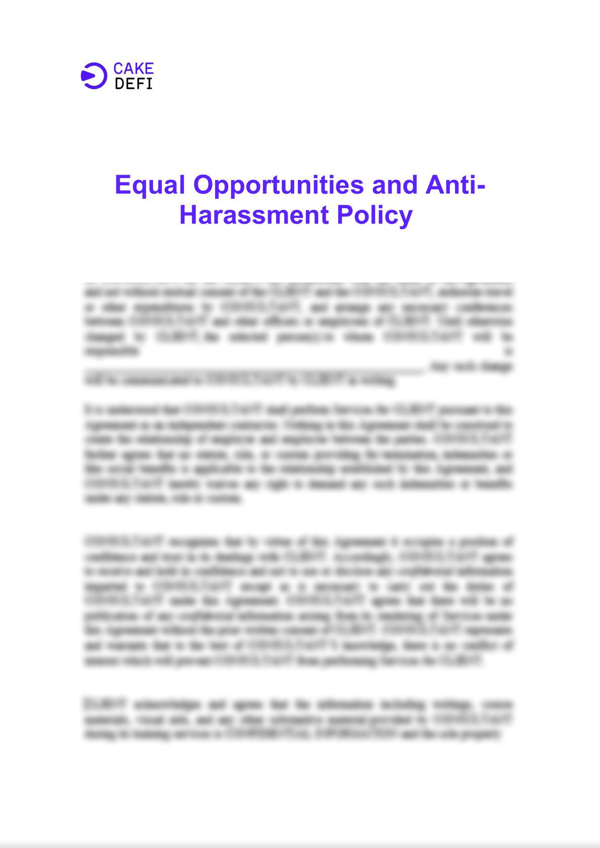 Equal Opportunities and Anti-harassment Policy-0