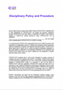 Disciplinary Policy and Procedure