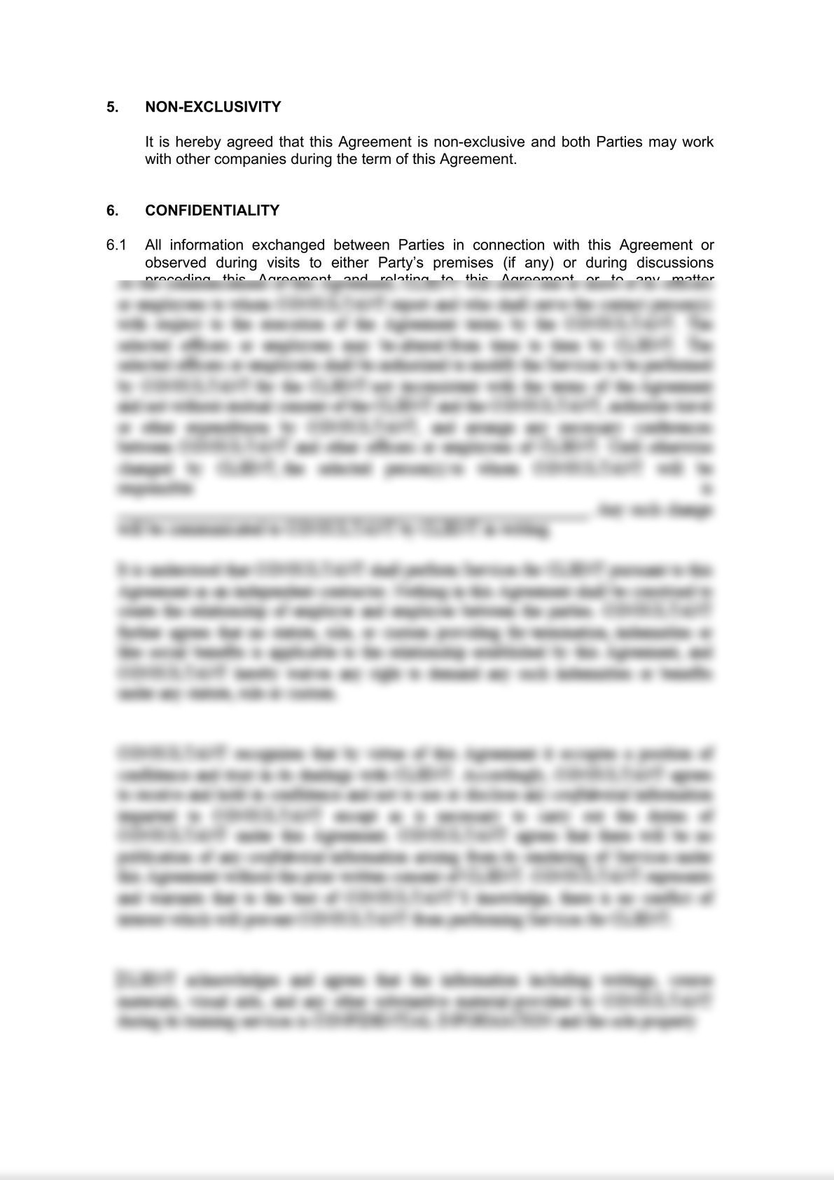 Service Agreement - Consultant -3