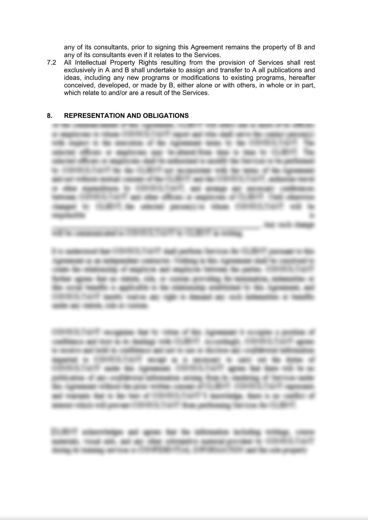Service Agreement - Consultant -4