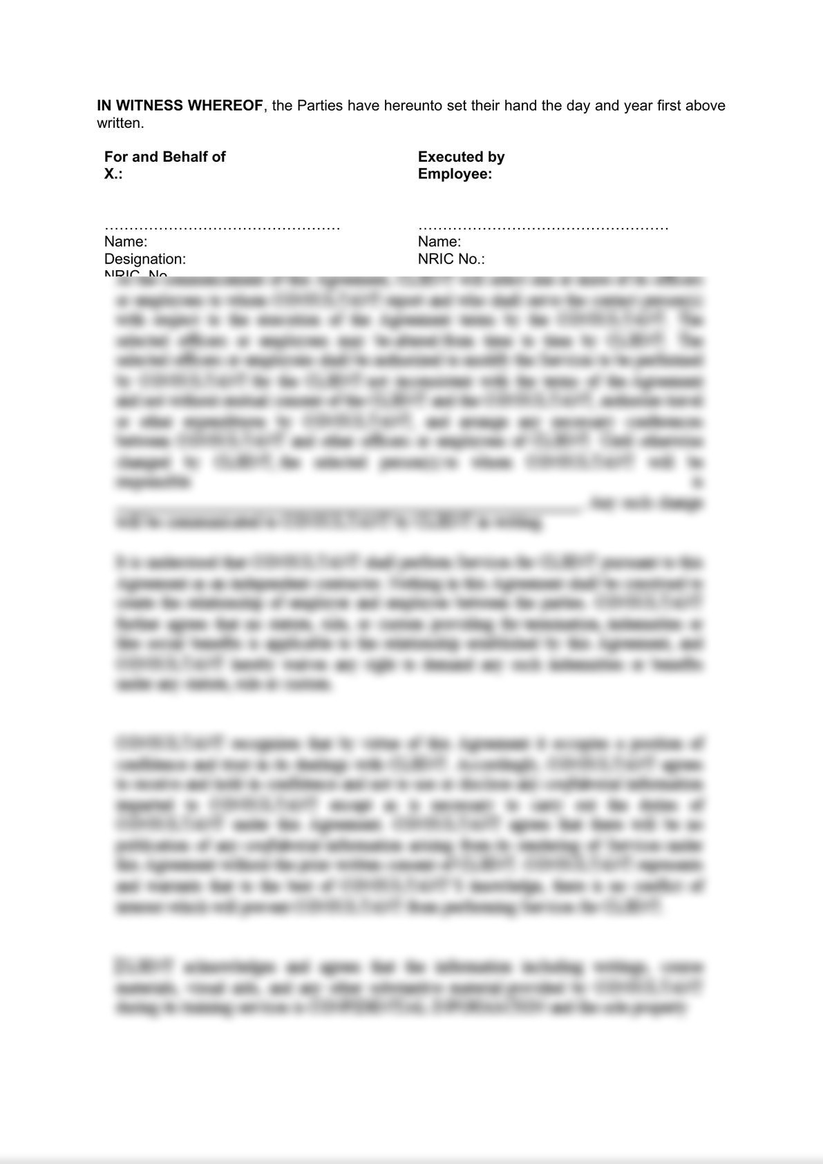 Non-Disclosure Agreement (Company and Employee)-4