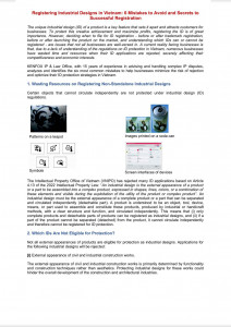Registering Industrial Designs in Vietnam: 6 Mistakes to Avoid and Secrets to Successful Registration