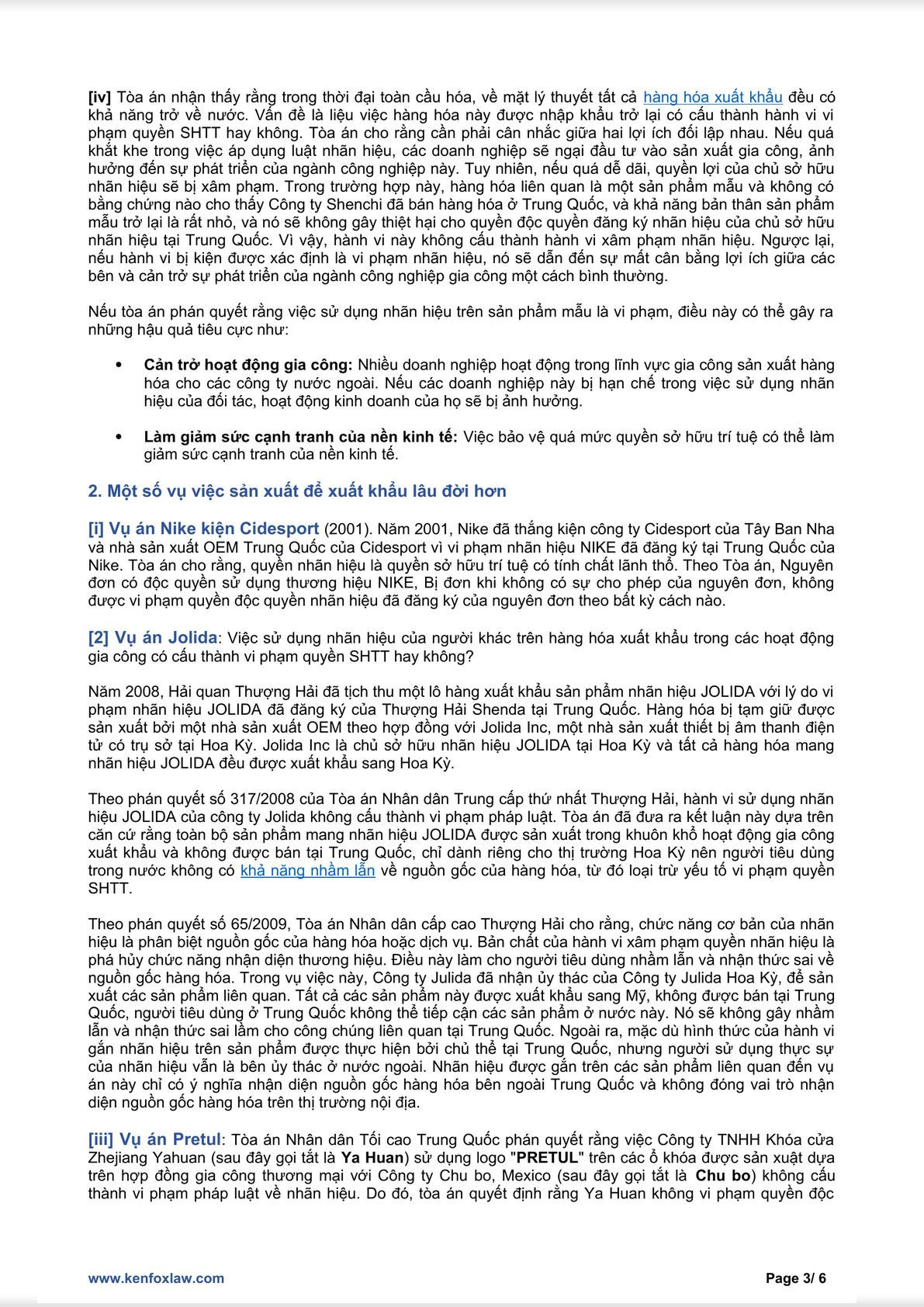 Sản Xuất Chỉ Để Xuất Khẩu: Có Cấu Thành Xâm Phạm Nhãn Hiệu? Phán Quyết Từ Trung Quốc Và Thực Tiễn Tại Việt Nam-2