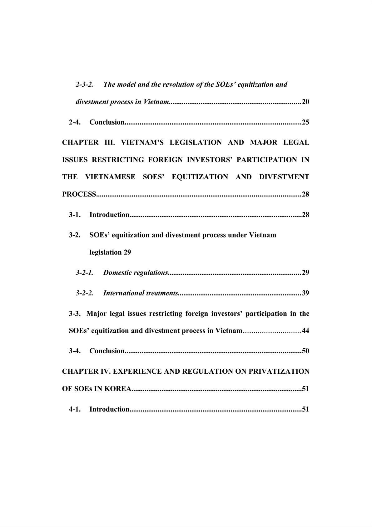  LEGAL ISSUES REGARDING FOREIGN INVESTORS’ PARTICIPATION IN THE STATE-OWNED ENTERPRISES’ EQUITIZATION AND DIVESTMENT PROCESS IN VIETNAM-11