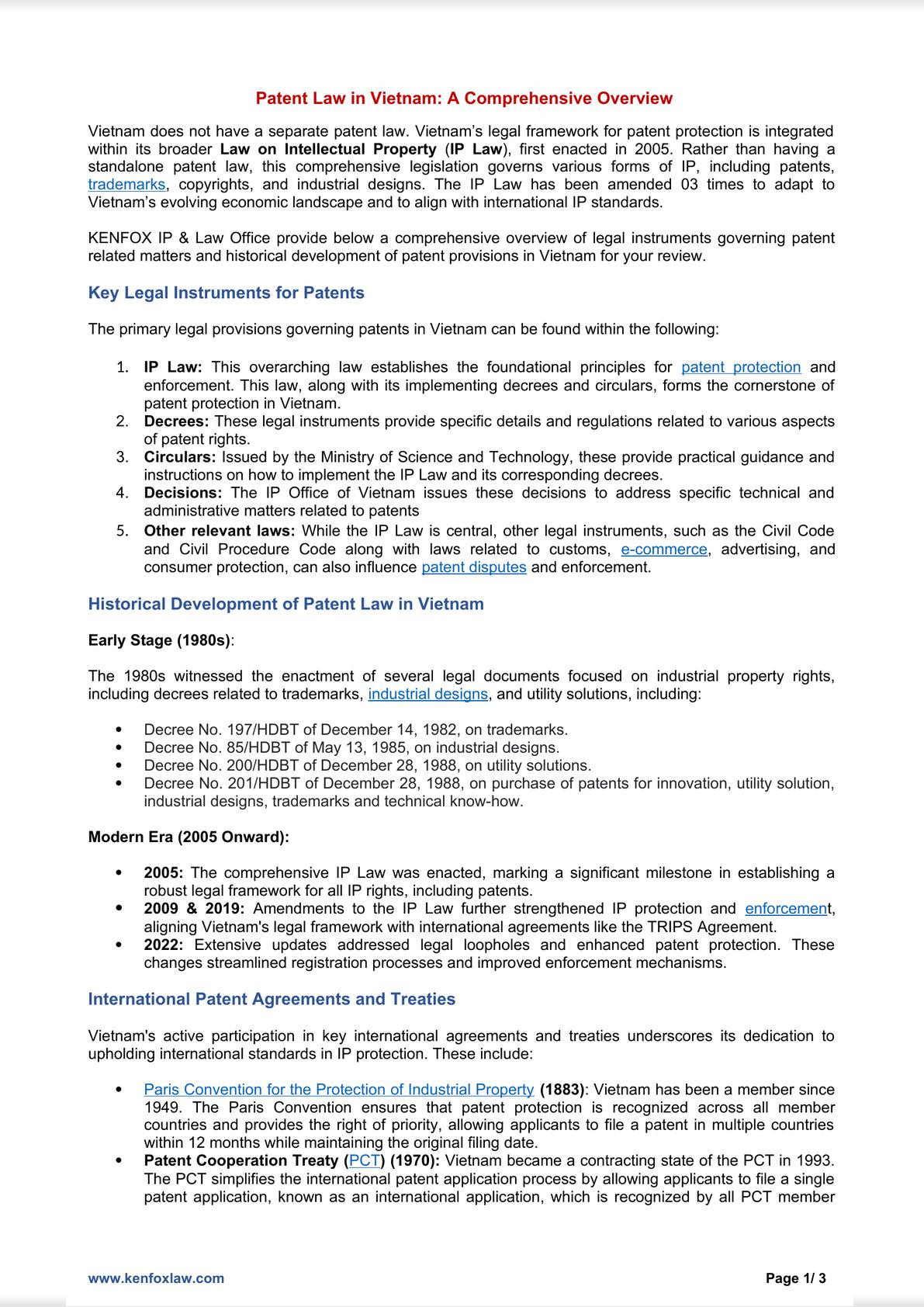 Patent Law in Vietnam: A Comprehensive Overview-0