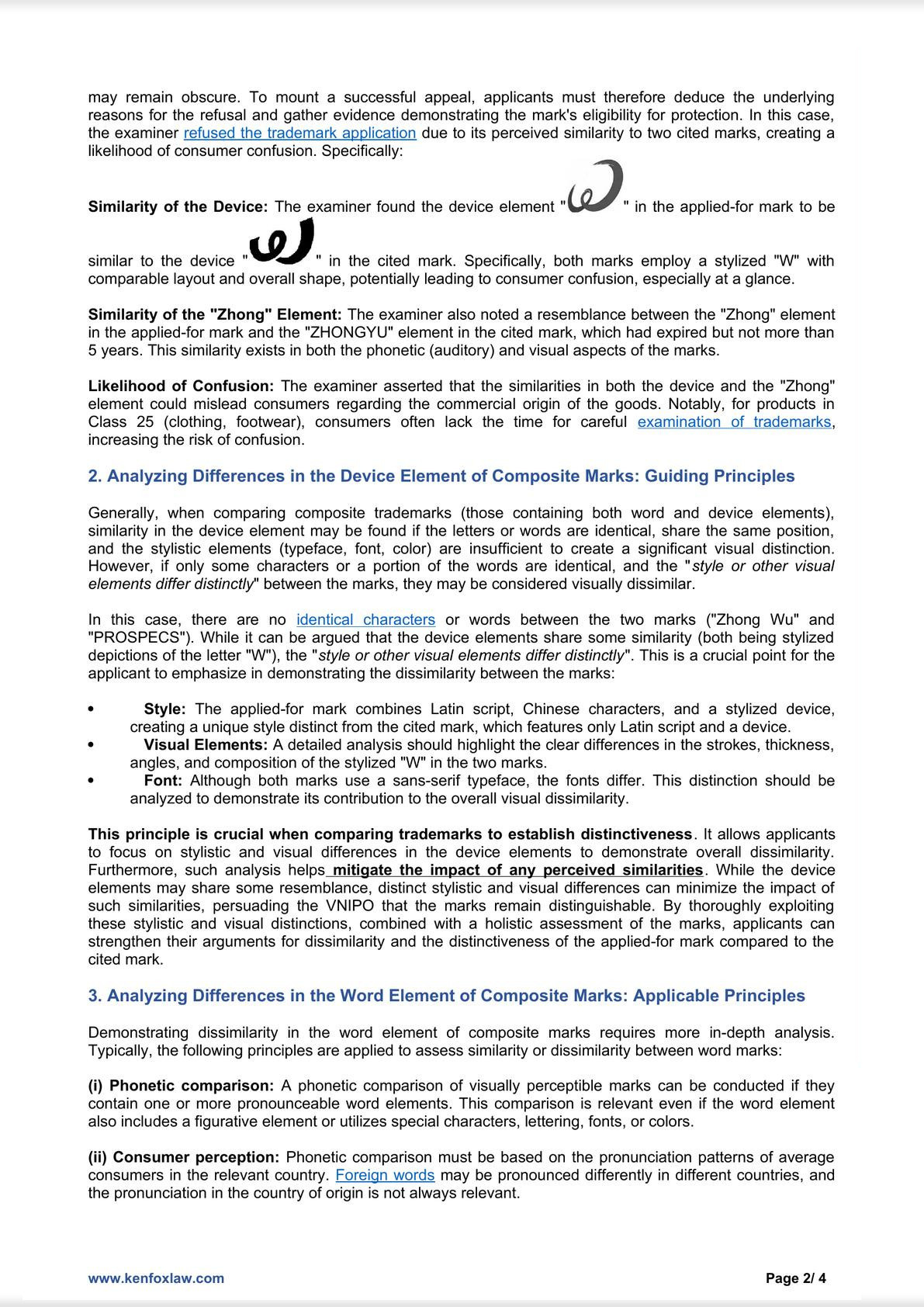 Zhong Wu vs. ZHONGYU: Analyzing Trademark Differences Based on Which Principles in Vietnam?-1