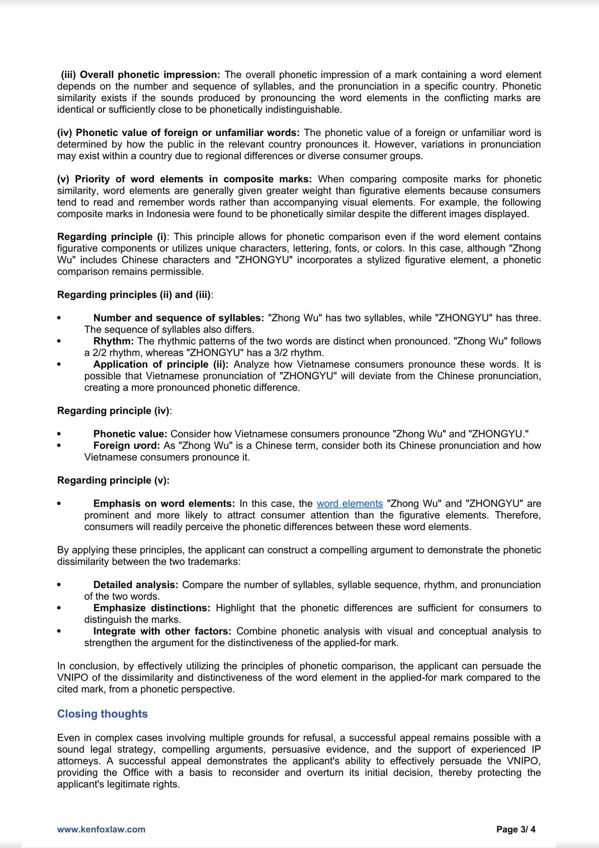 Zhong Wu vs. ZHONGYU: Analyzing Trademark Differences Based on Which Principles in Vietnam?-2