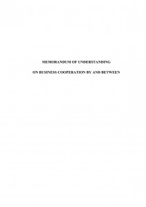 Memorandum of Understanding for big Corporations