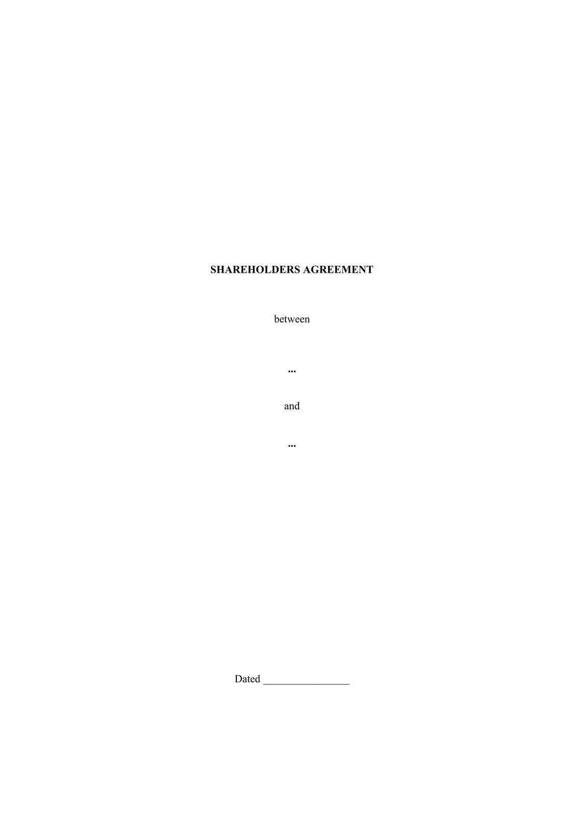 Shareholders agreement-0