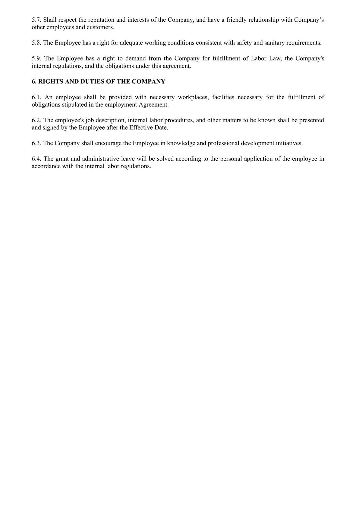Standard Employment Contract-1