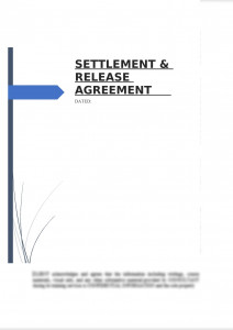 Settlement & Release Agreement