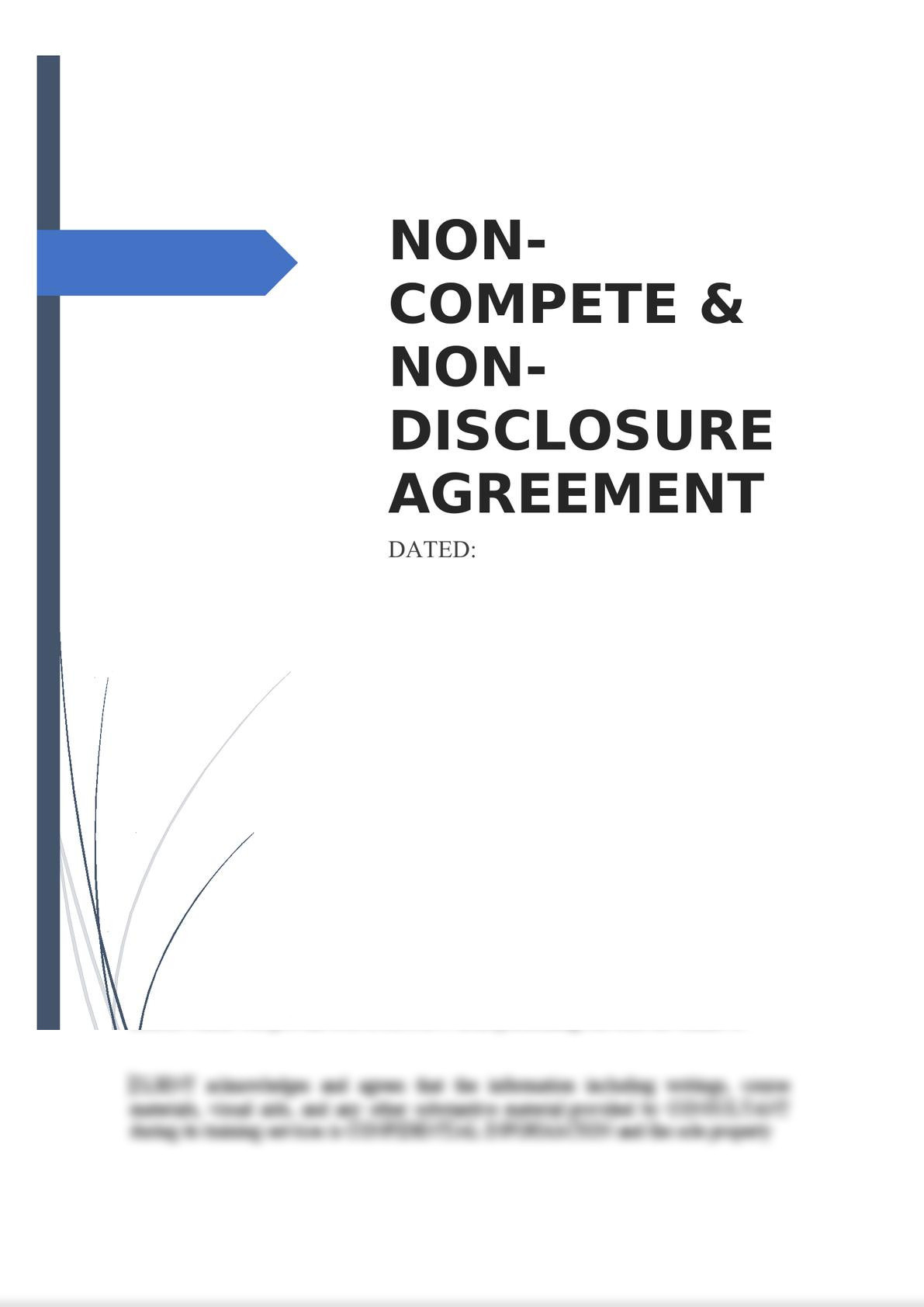 Non-Compete & Non-Disclosure Agreement-0