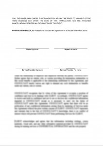 Simple service agreement