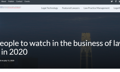 Asia Law Portal named Codelex Legaltech CEO Zolo Mundur as one of 30 people to watch in the business of law in Asia in 2020