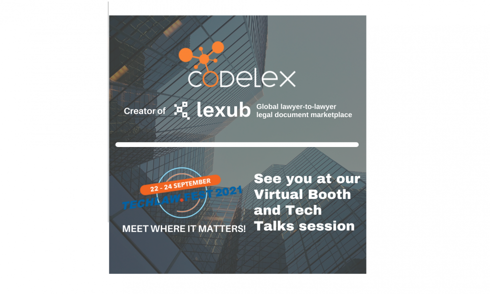 Codelex at TechLaw.Fest 2021: Democratization/"Uberization" of Legal Industry